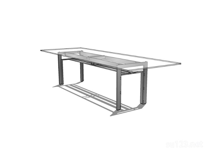 方餐桌51SU模型