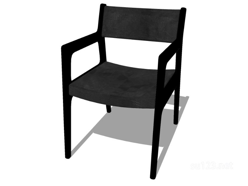 扶手椅子单椅18SU模型草图大师sketchup模型