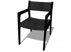 扶手椅子单椅18SU模型