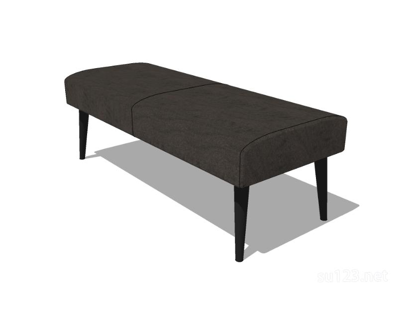 床尾椅9SU模型