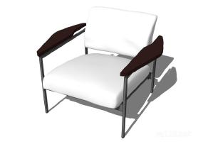 扶手椅单椅15SU模型