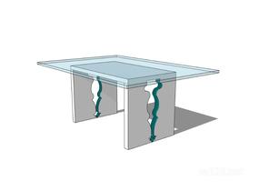 方餐桌37SU模型