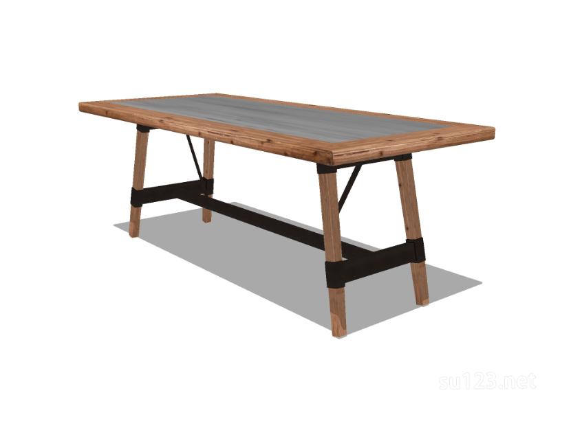 方餐桌29SU模型