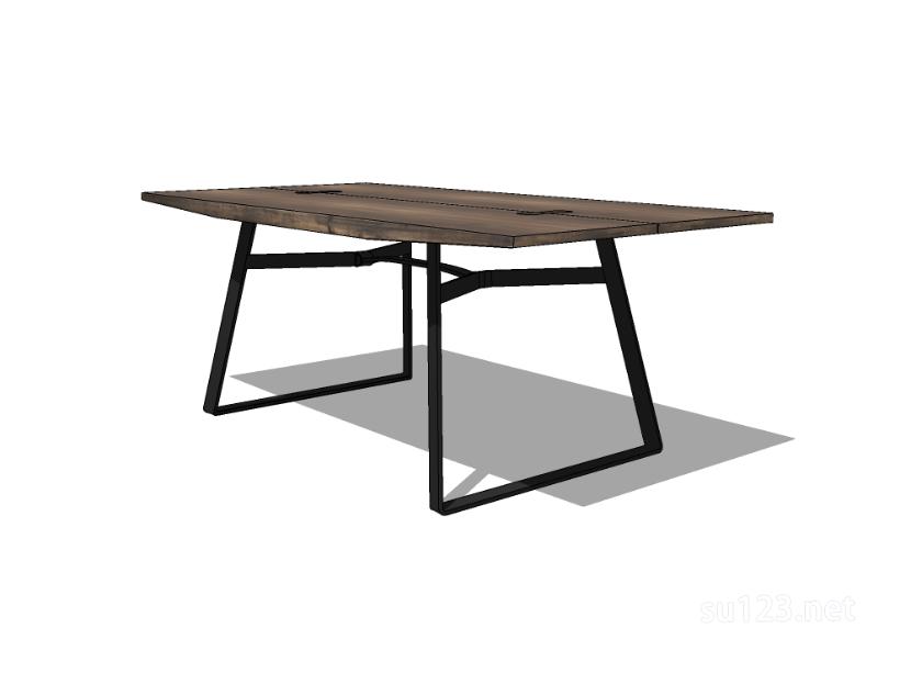 方餐桌30SU模型