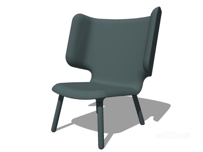 无扶手椅子单椅8SU模型