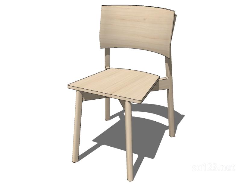 无扶手椅子单椅7SU模型