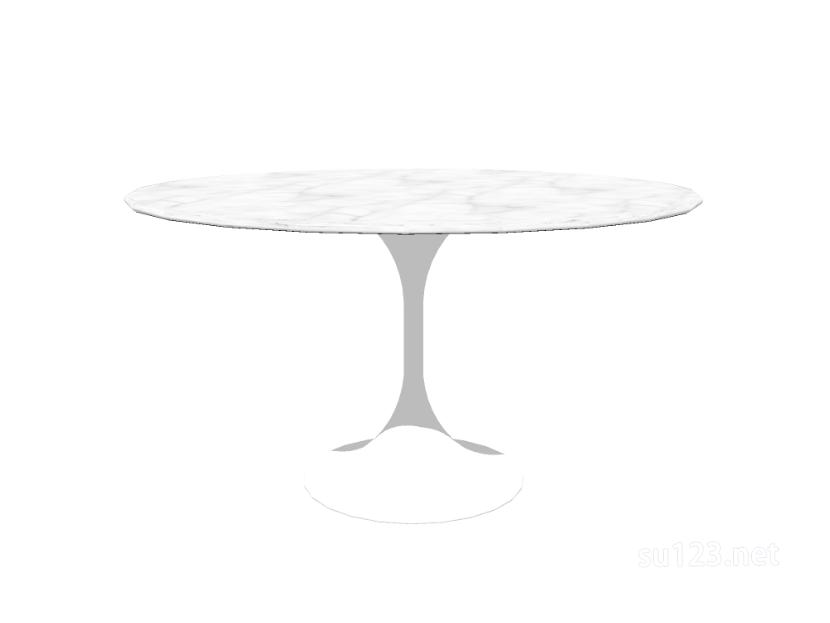 圆餐桌11SU模型