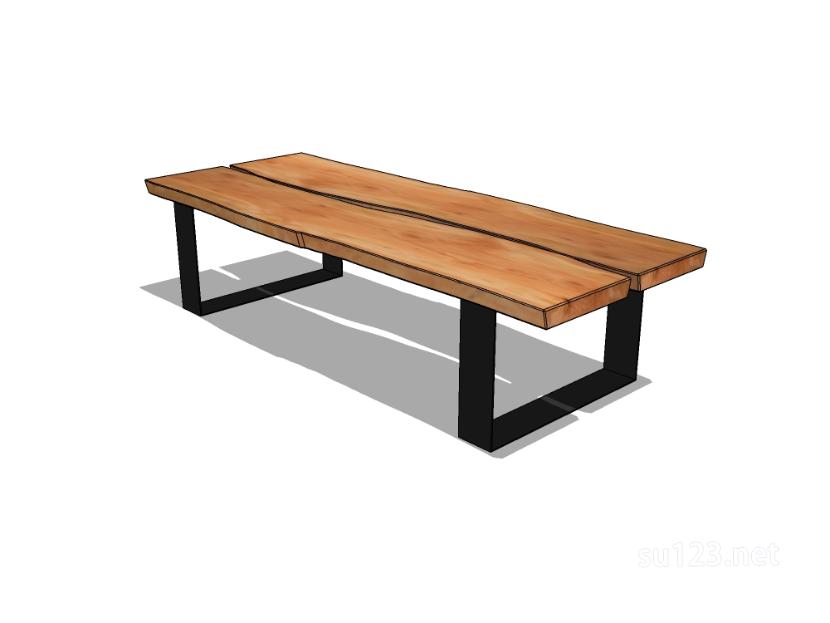 方餐桌54SU模型