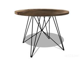 圆餐桌17SU模型