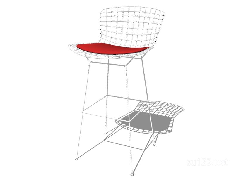吧台椅13SU模型草图大师sketchup模型