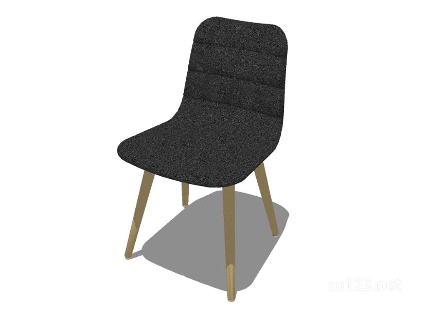 无扶手椅子单椅41SU模型草图大师sketchup模型