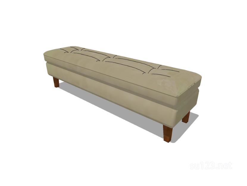 床尾椅3SU模型