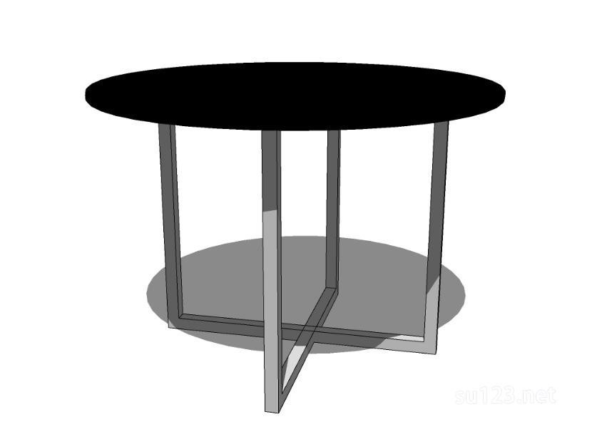 圆餐桌5SU模型