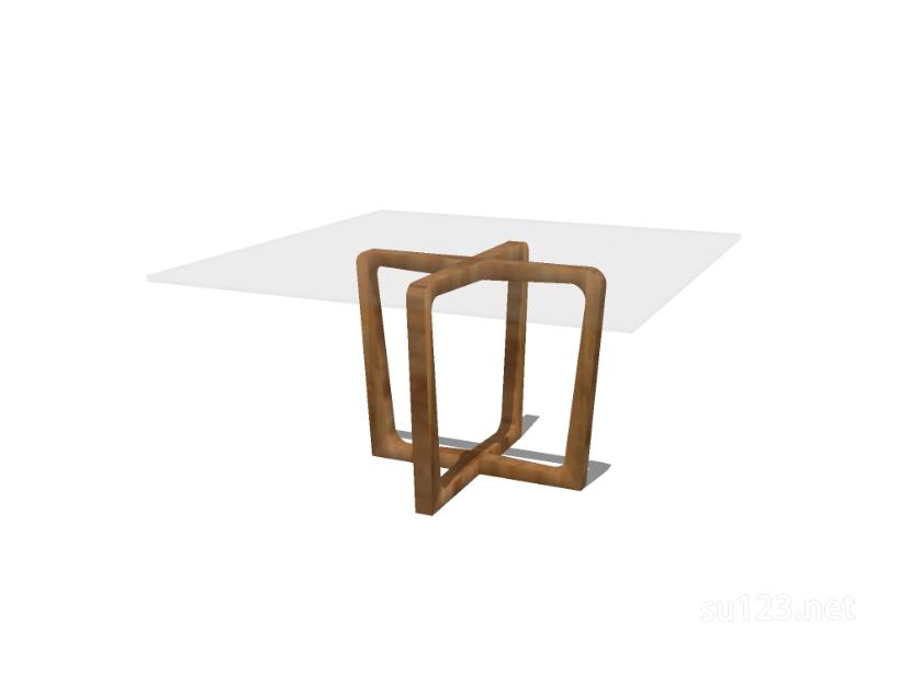 方餐桌5SU模型