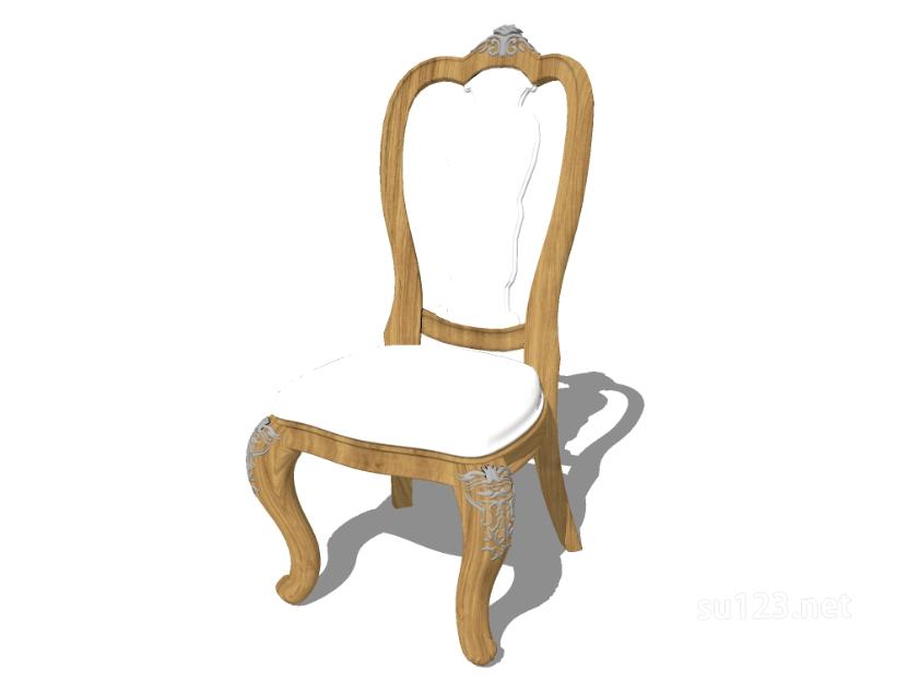 无扶手椅子单椅4SU模型