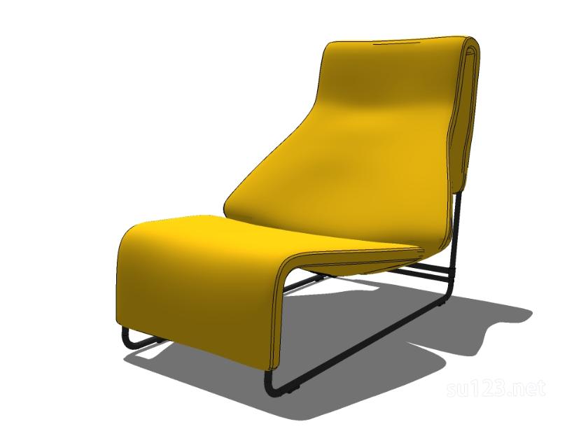 无扶手椅子单椅47SU模型草图大师sketchup模型