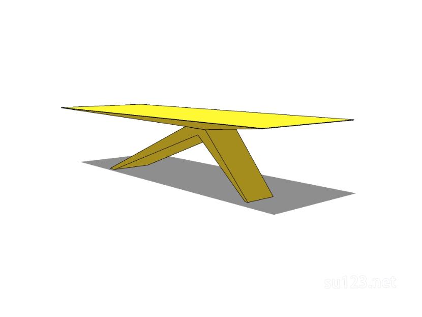 方餐桌33SU模型草图大师sketchup模型
