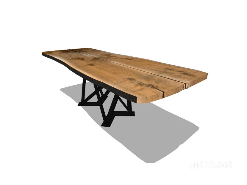 方餐桌23SU模型