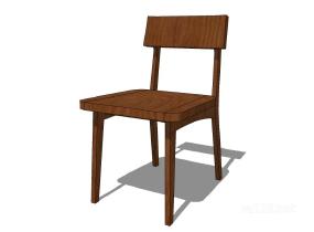 无扶手椅子单椅25SU模型