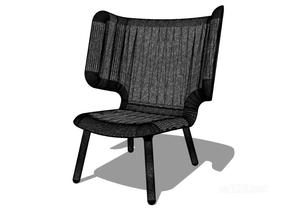 无扶手椅子单椅13SU模型
