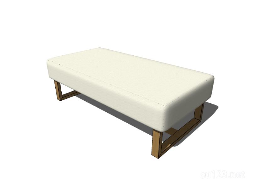 床尾椅2SU模型