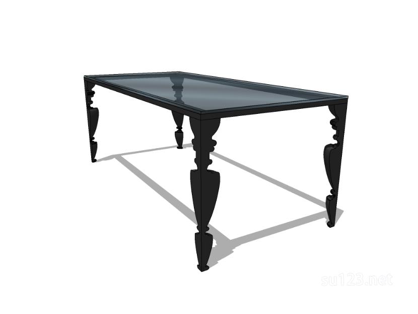 方餐桌28SU模型