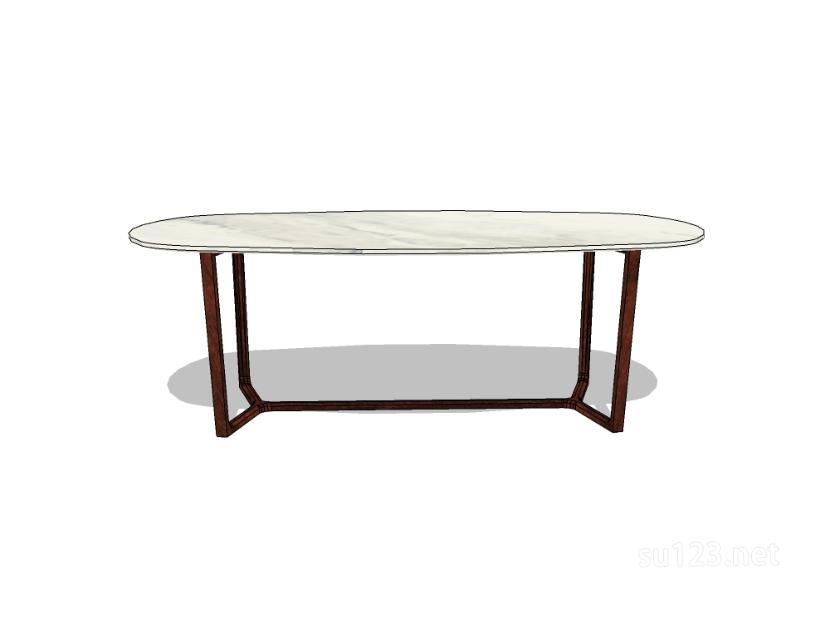 圆餐桌36SU模型