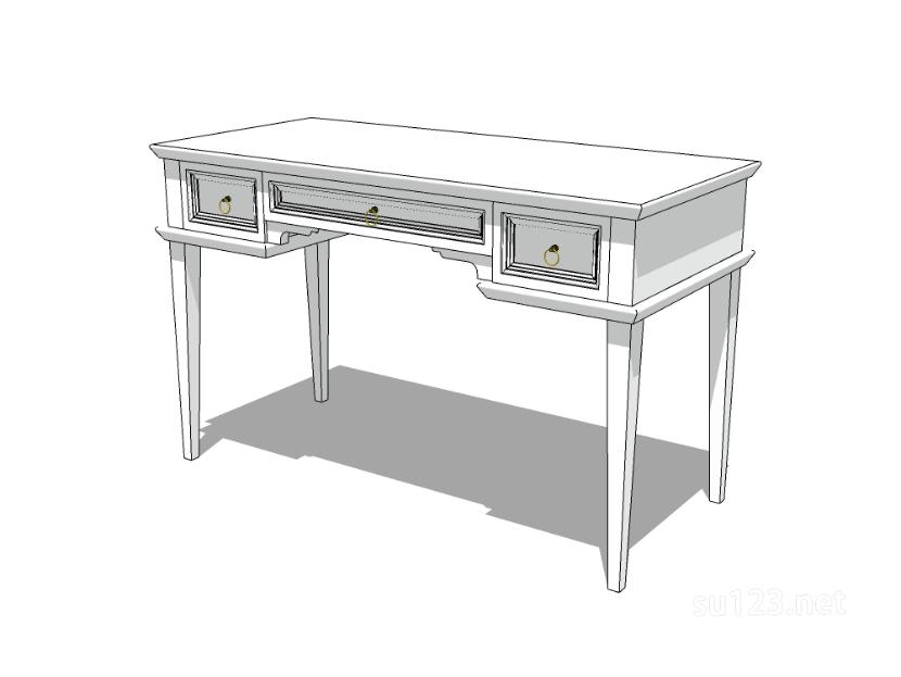 书桌44SU模型