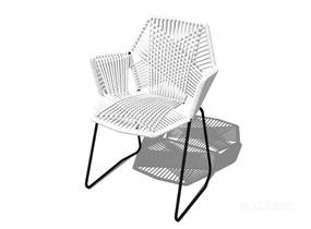 扶手椅子单椅34SU模型