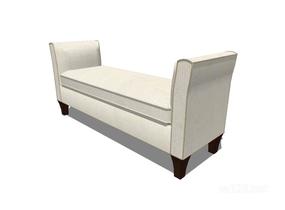 床尾椅8SU模型
