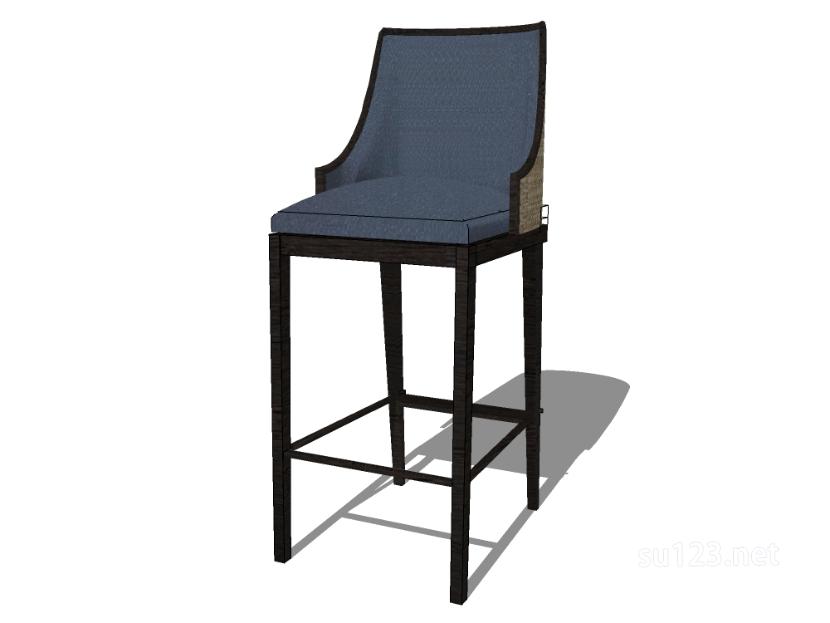 吧台椅23SU模型