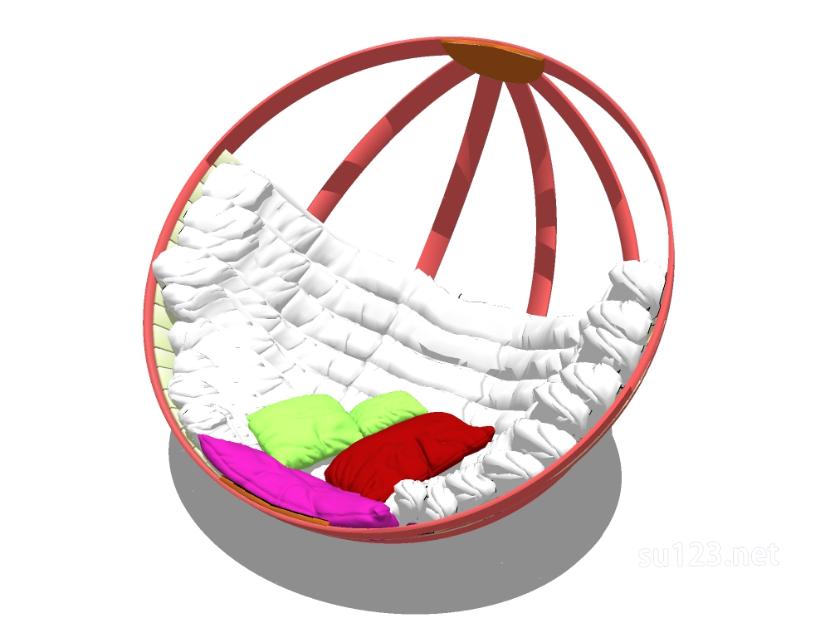 鸡蛋椅_吊椅3SU模型草图大师sketchup模型