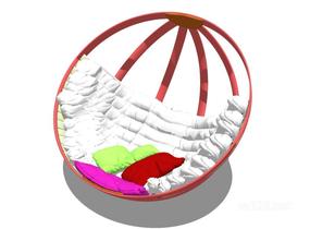 鸡蛋椅_吊椅3SU模型