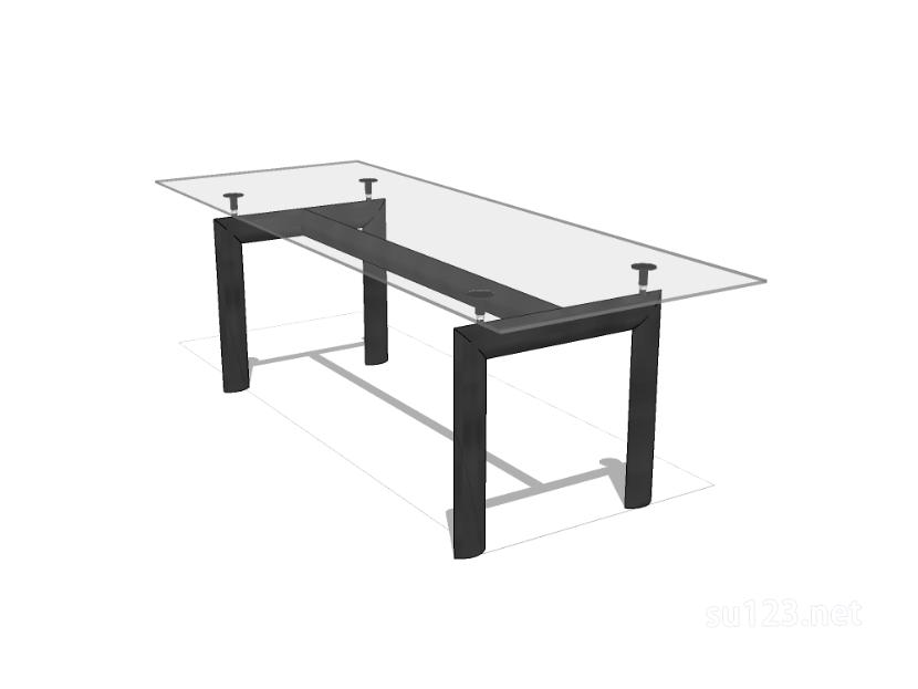方餐桌35SU模型