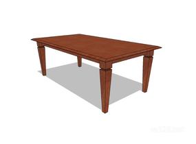 方餐桌22SU模型