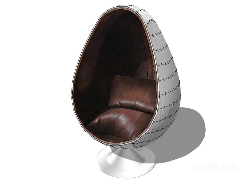 鸡蛋椅_吊椅6SU模型