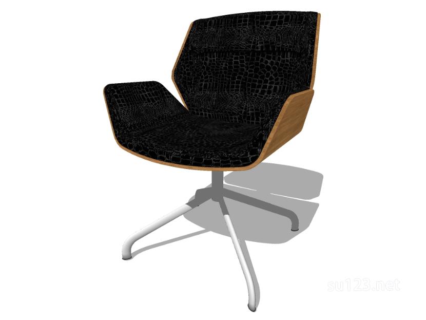 扶手椅子单椅16SU模型