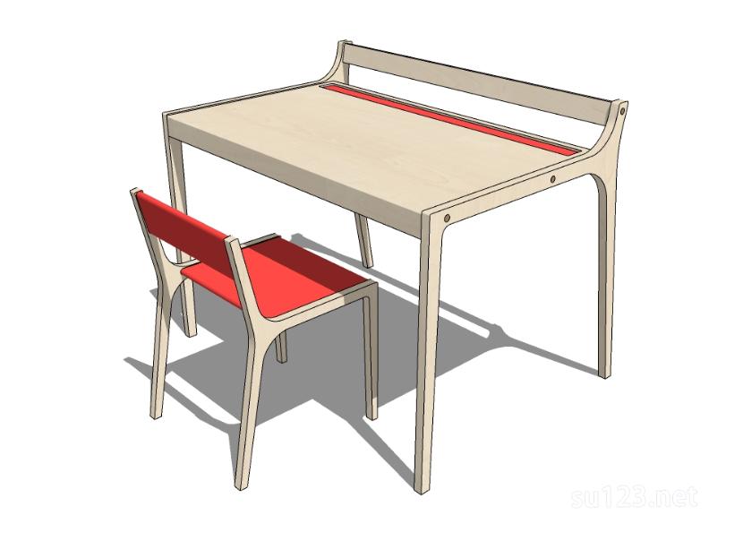 书桌11SU模型