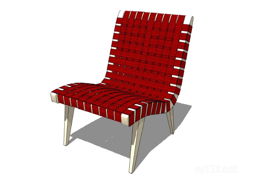 无扶手椅子单椅31SU模型
