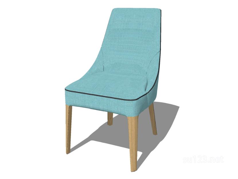 无扶手椅子单椅6SU模型