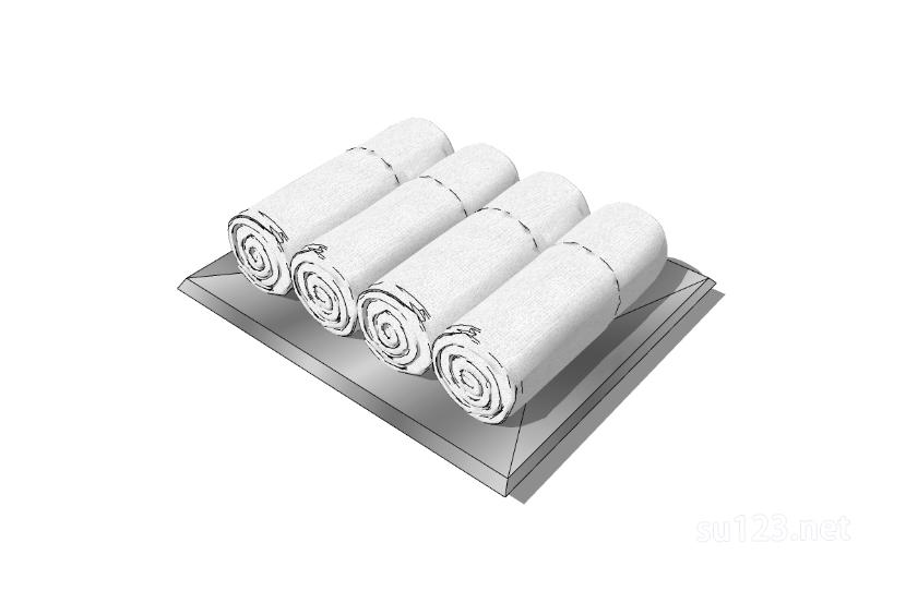 毛巾 (6)SU模型