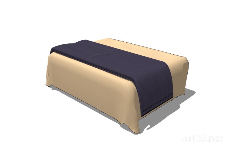 被子床套床单 (3)SU模型