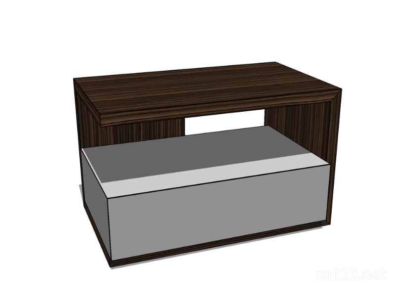 床头柜 20SU模型