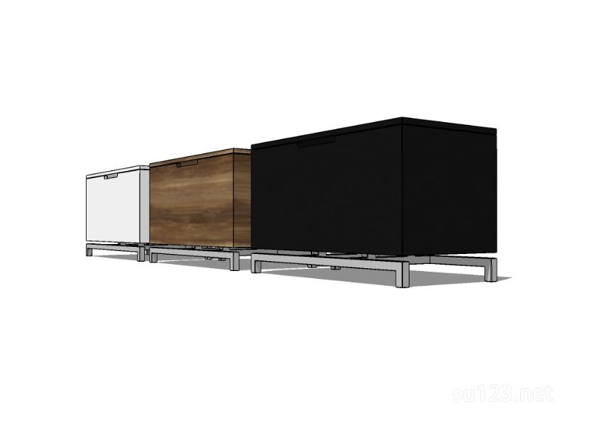 床头柜 8SU模型