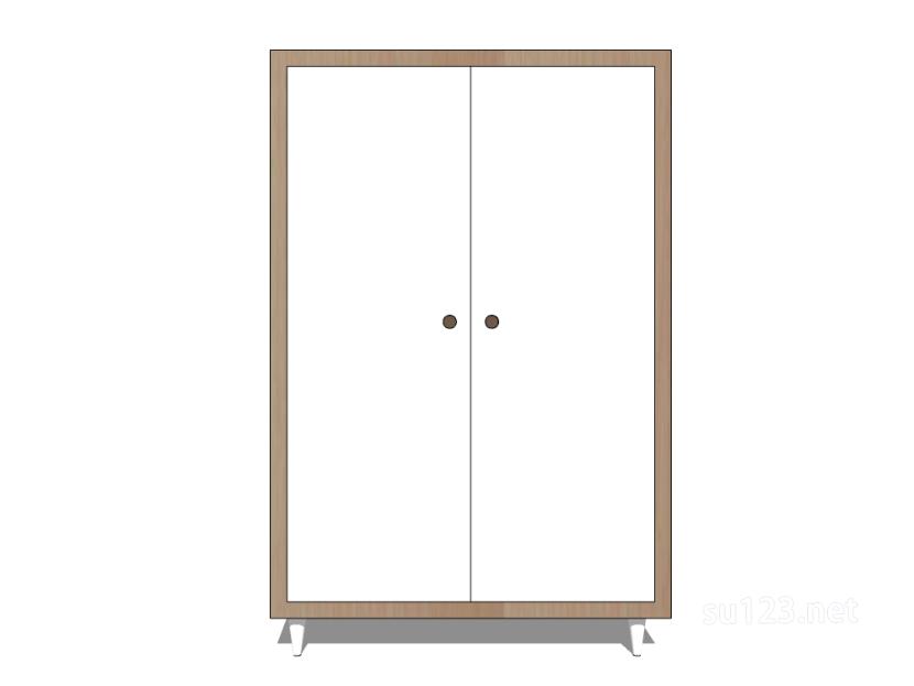 门片式衣柜 6SU模型