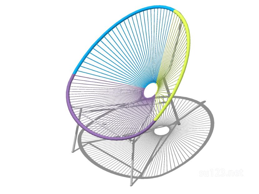 北欧椅子-017SU模型草图大师sketchup模型