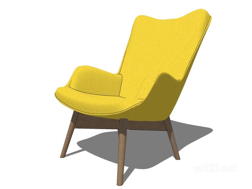 北欧椅子-019SU模型草图大师sketchup模型