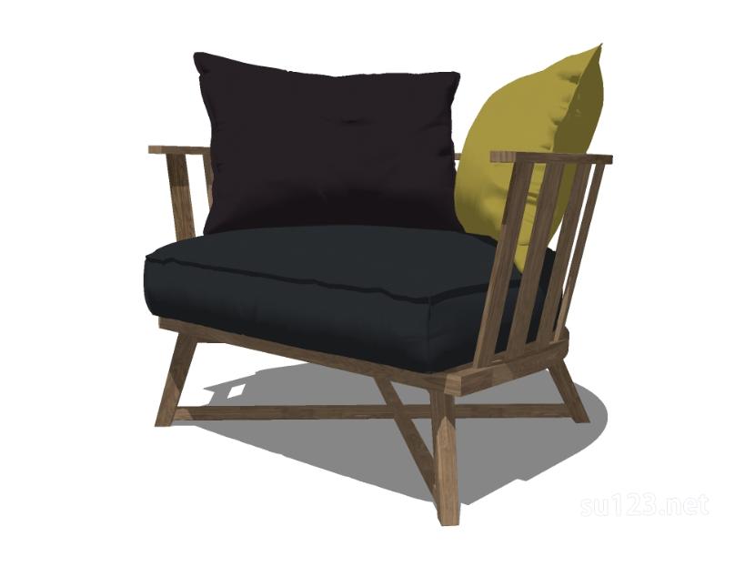 北欧椅子-018SU模型草图大师sketchup模型