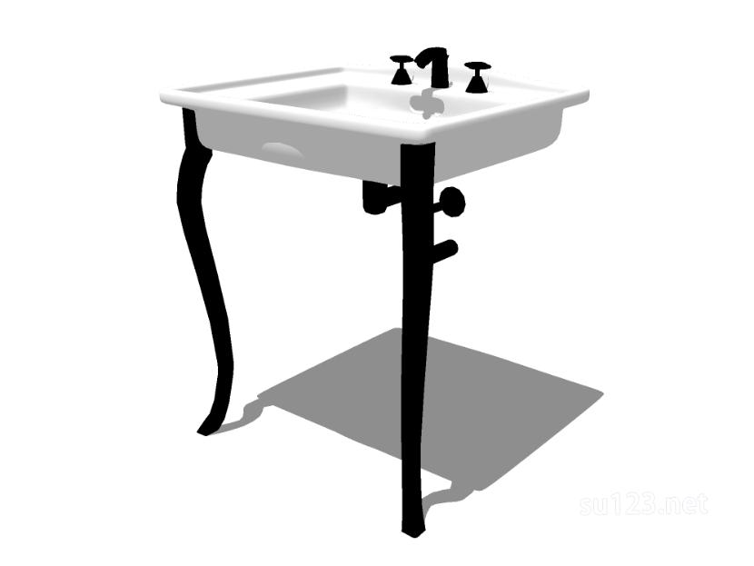 面盆洗漱台洗手池31SU模型