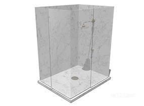 淋浴室6SU模型
